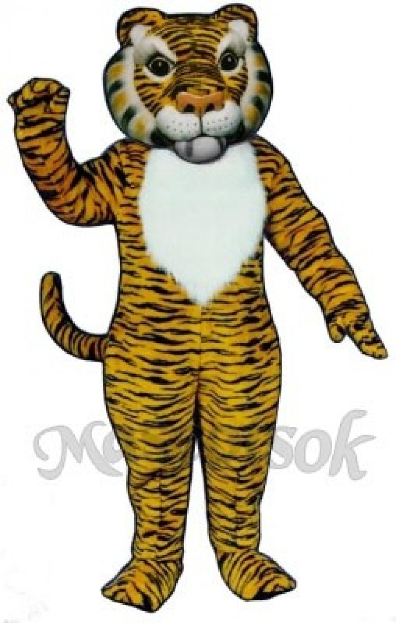 Cute Comic Tiger Mascot Costume