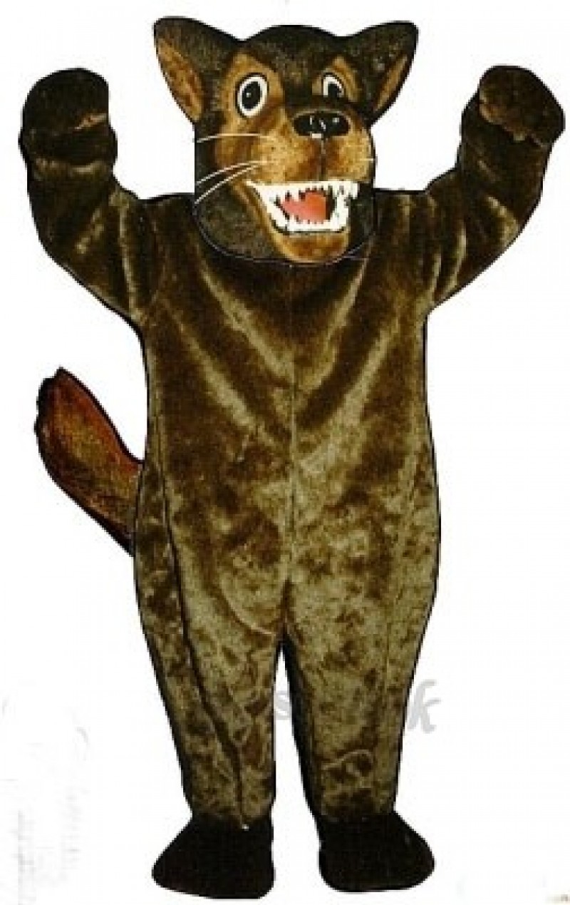 Cute Mean Wolf Mascot Costume