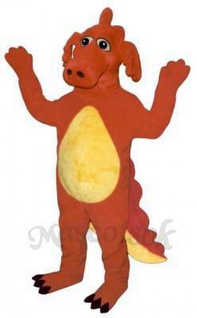 Red Dragon Mascot Costume