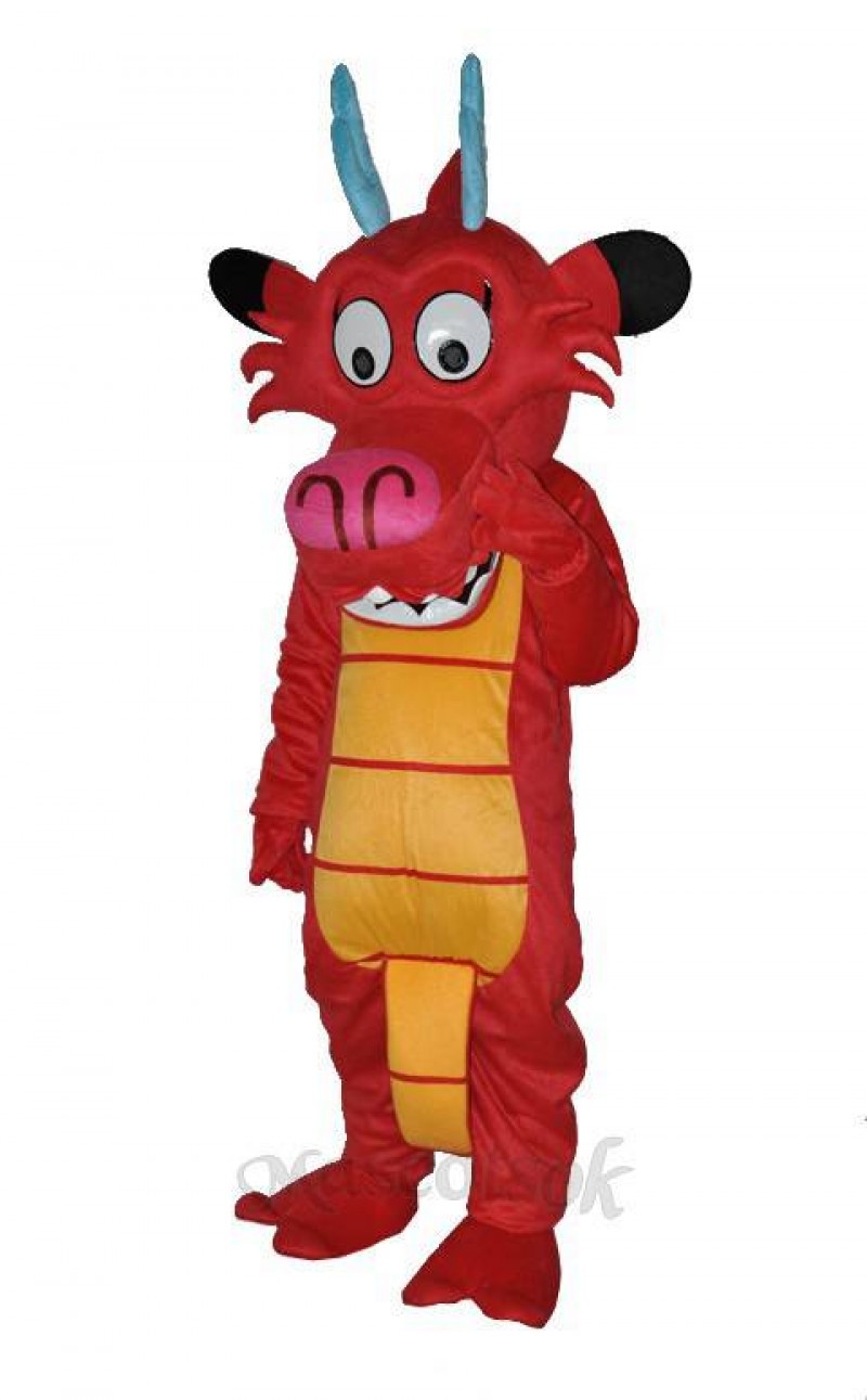 Dragon Mushu Dinosaur Mascot Costume