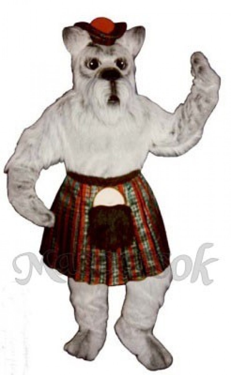 Cute Scottie Dog with Skirt & Tam Mascot Costume