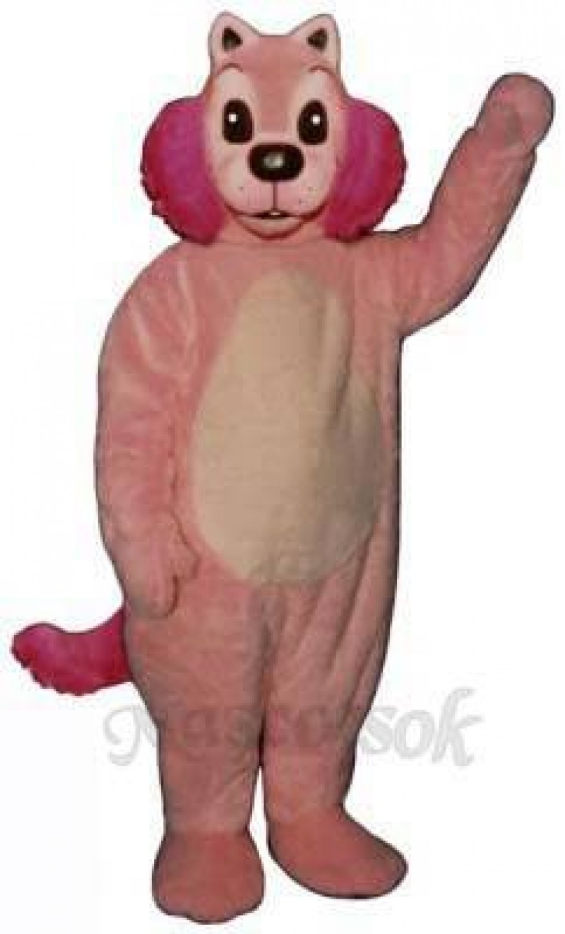 Pink Mink Mascot Costume