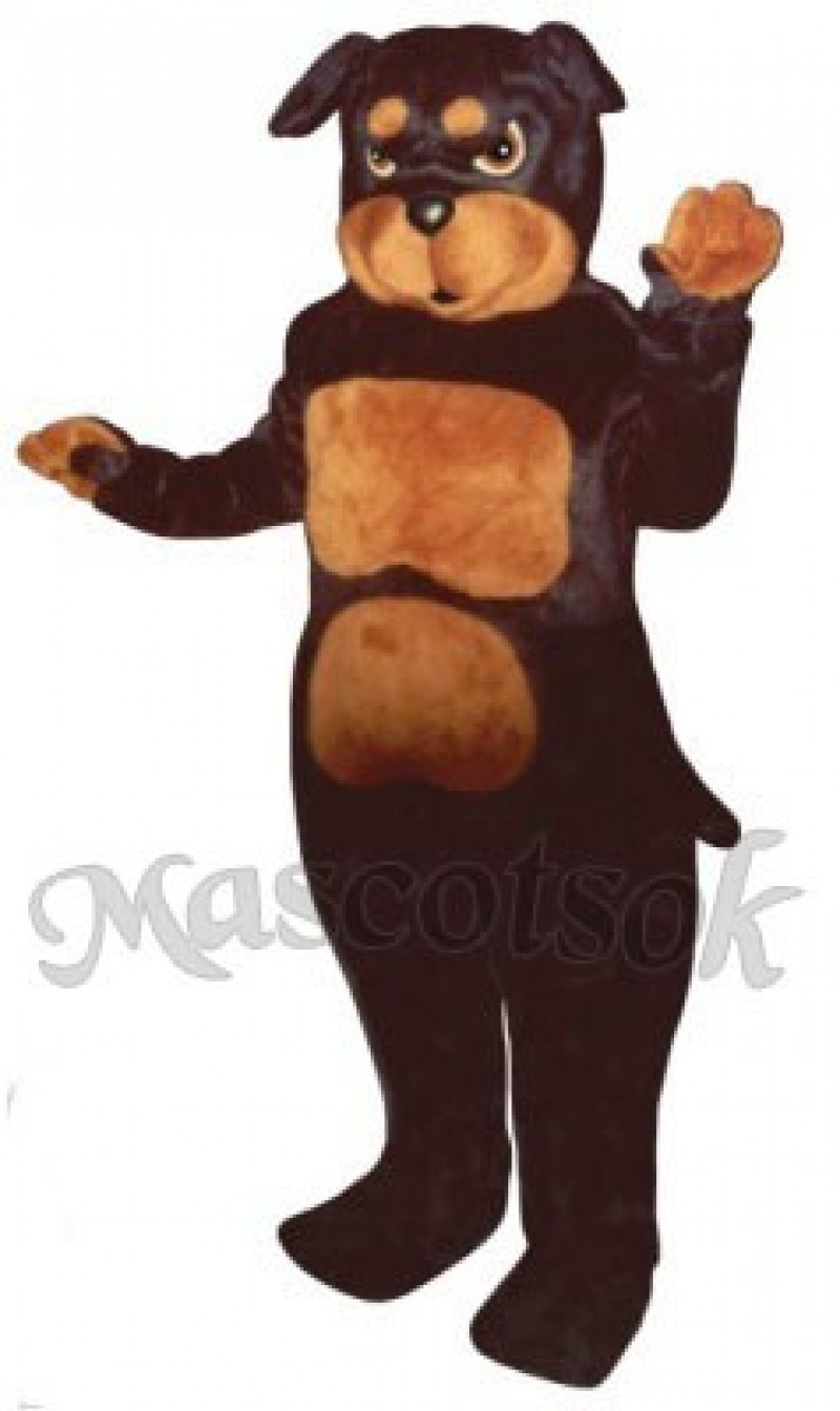 Cute Rottweiler Dog Mascot Costume