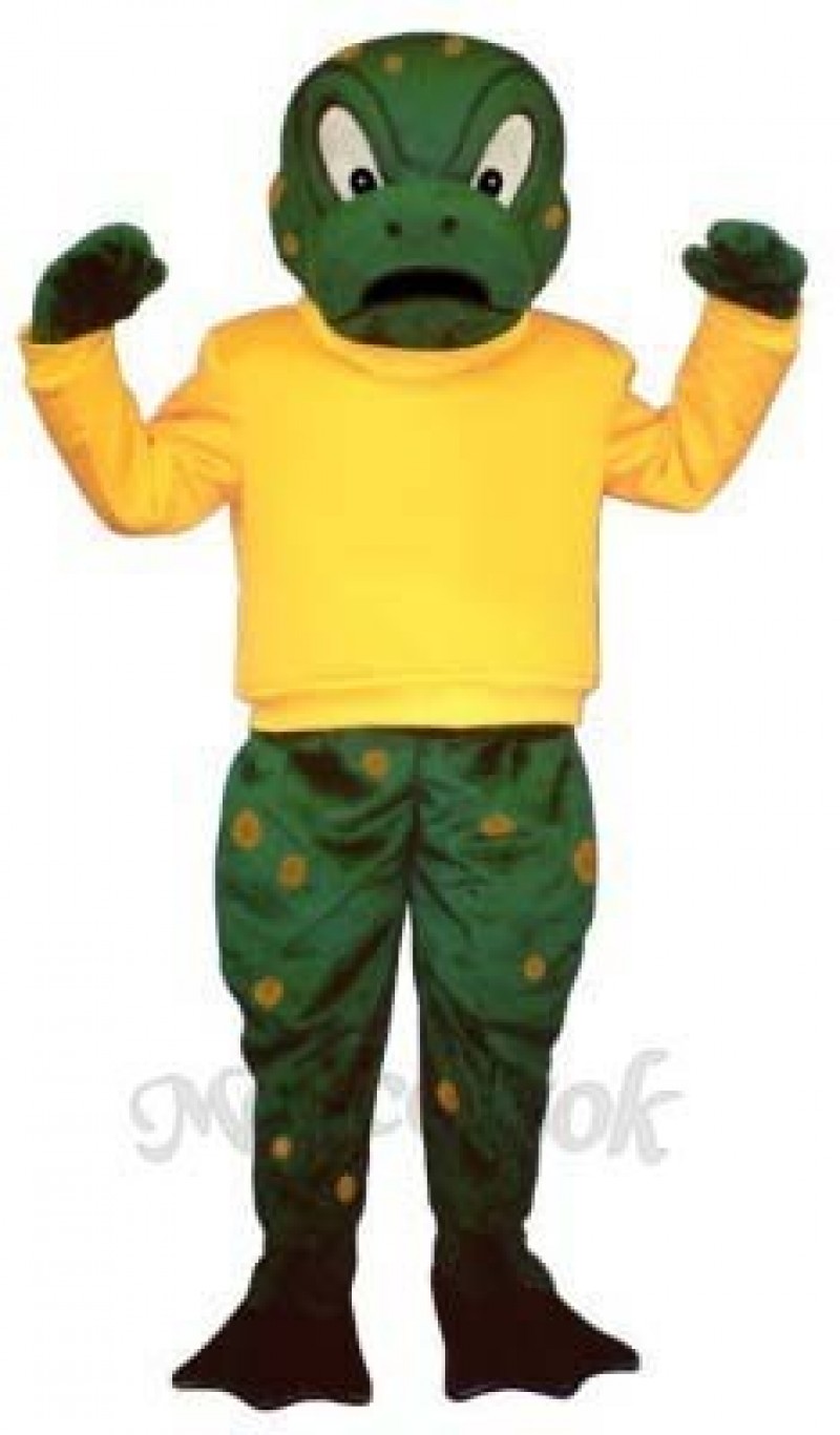 Tough Toad with Shirt Mascot Costume