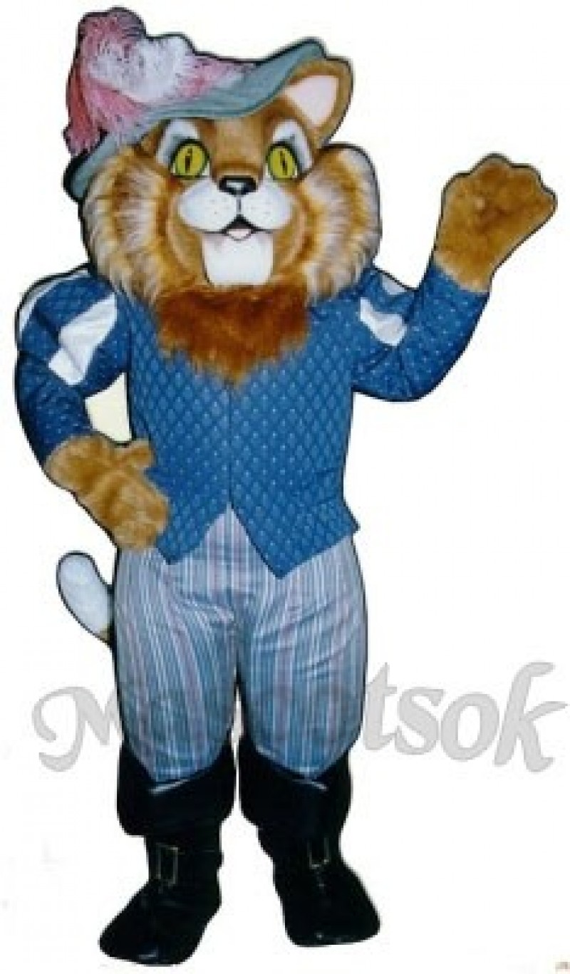 Cute Sir Thomas Boots Cat Mascot Costume