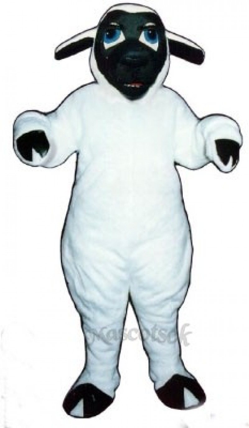 Black Face Sheep Mascot Costume