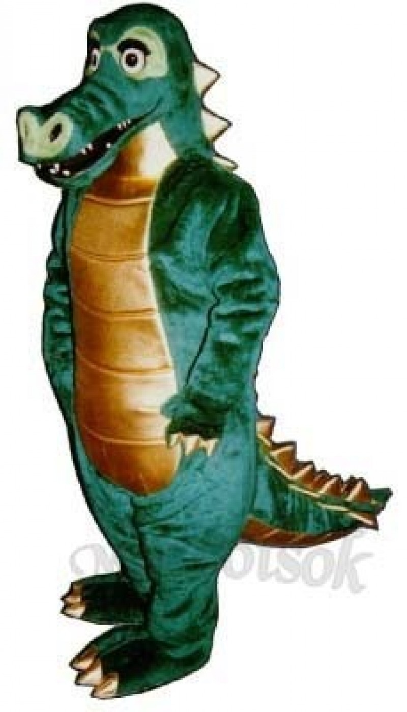 Spiked Alligator Mascot Costume