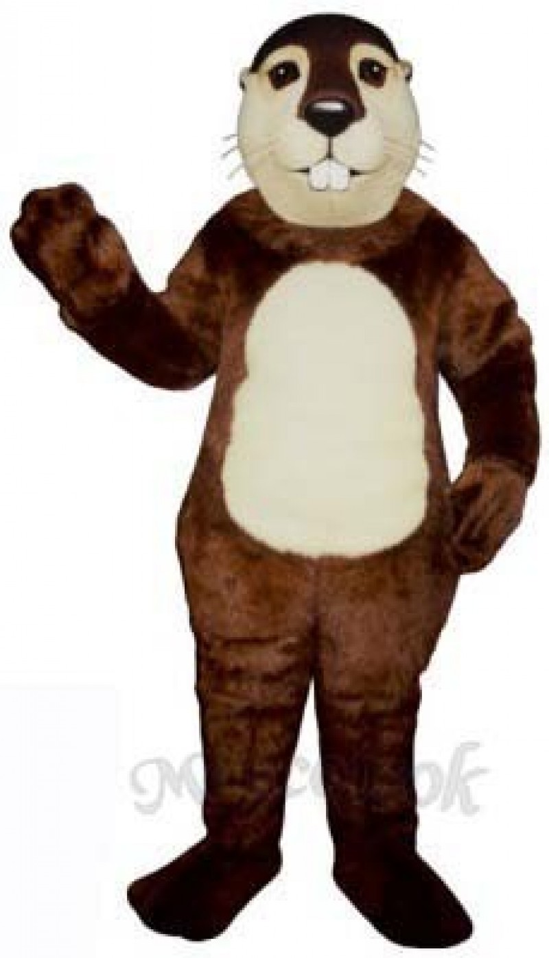 Fat Beaver Mascot Costume