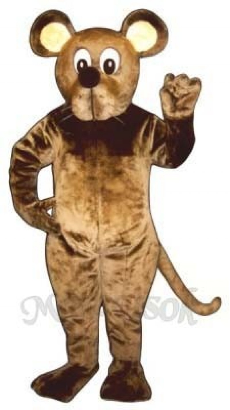 Brown Mouse Mascot Costume