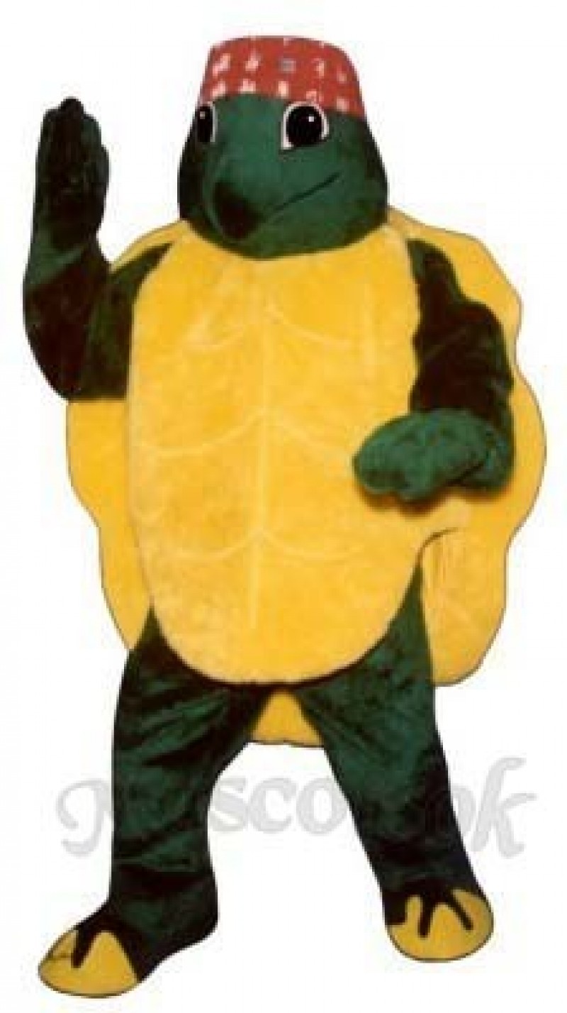 Karate Turtle with Headband Mascot Costume