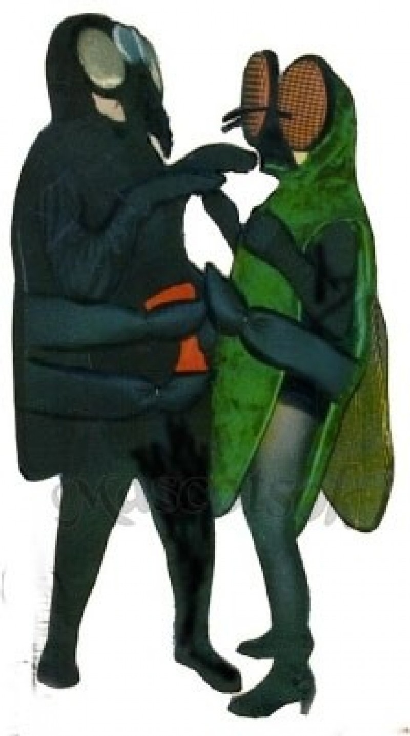 Spider (on the left )Mascot Costume