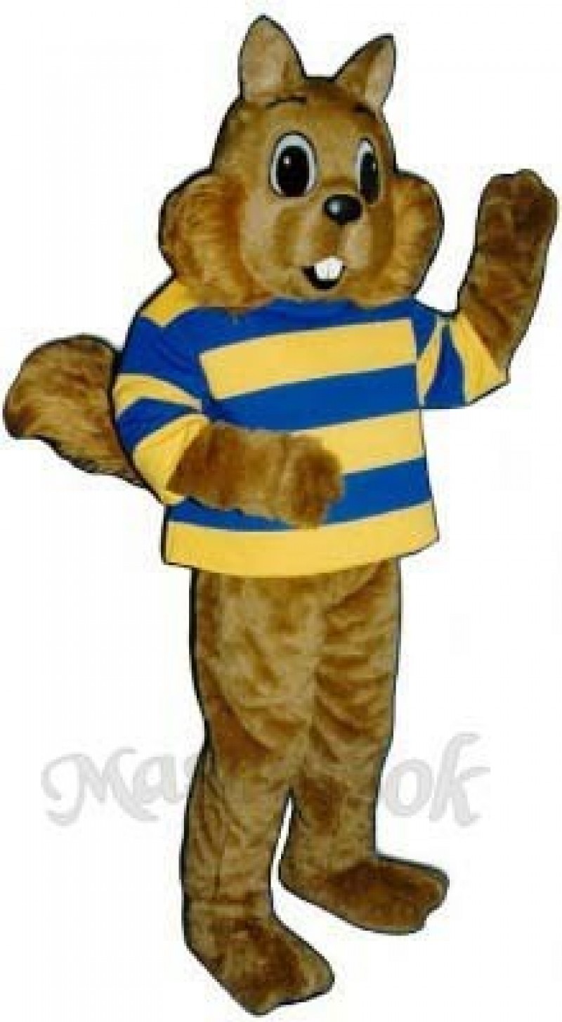 Sunny Squirrel with Shirt Mascot Costume