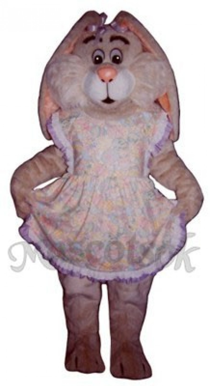 Easter Bunny Rabbit with Apron Mascot Costume