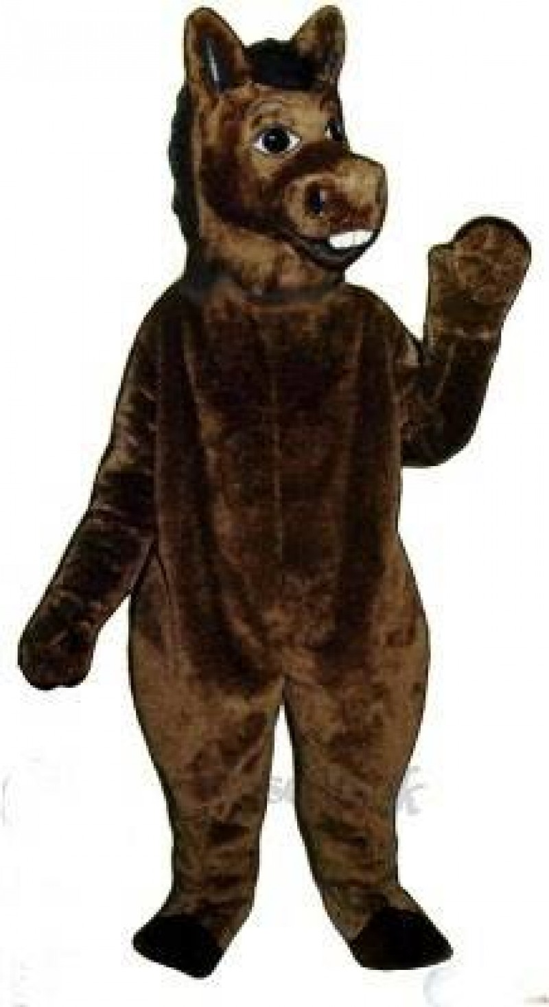 Brown Donkey Mascot Costume