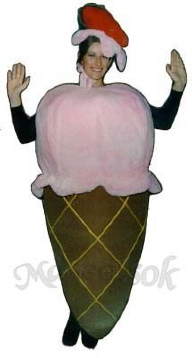 Ice Cream Cone Mascot Costume