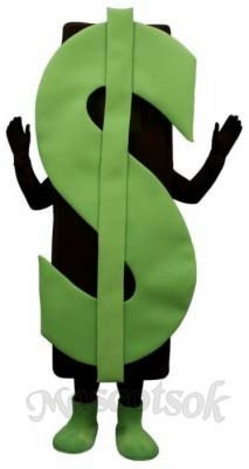 Dollar Sign Mascot Costume