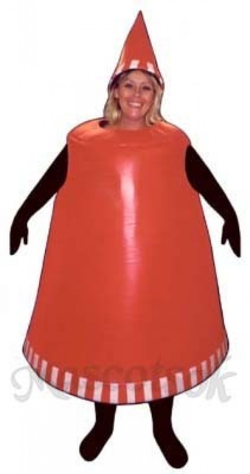 Traffic Cone Mascot Costume