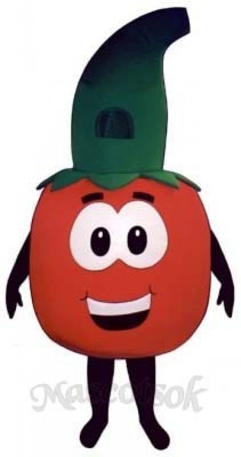 Tomato with Stem Mascot Costume