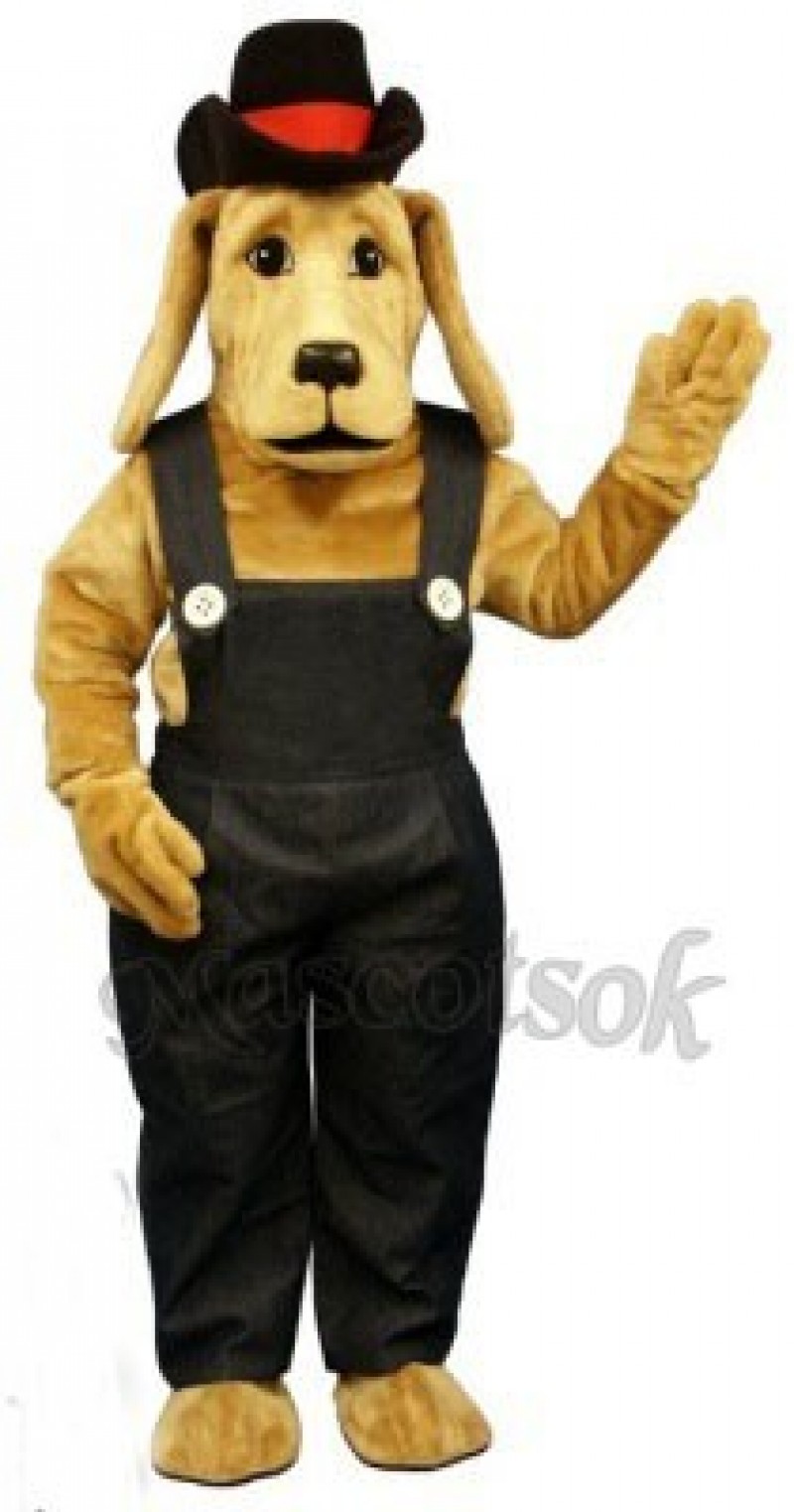 Cute Farmer Dog Mascot Costume