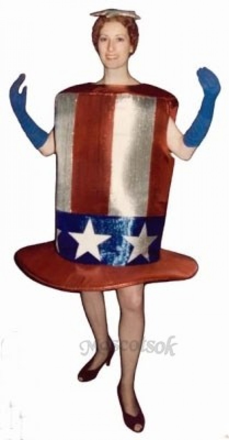 Cute Star-Spangled Hat Mascot Costume