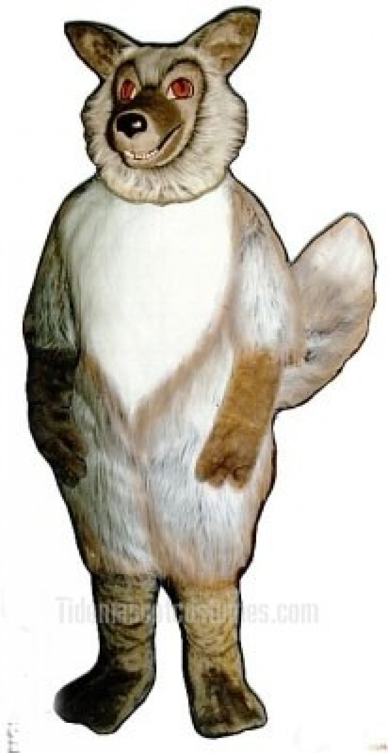 Cute Wolf Mascot Costume
