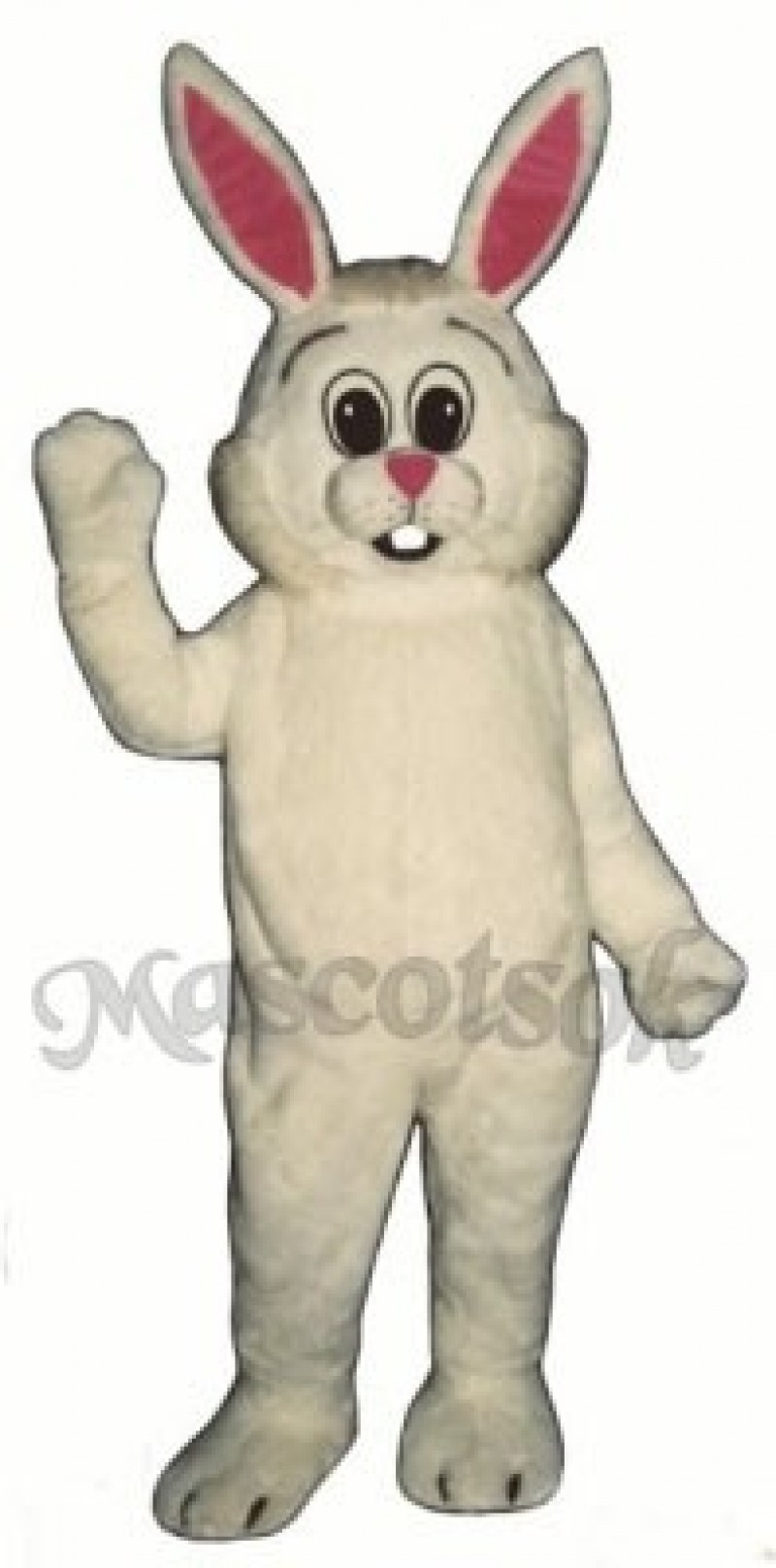 Easter Fat Bunny Rabbit Overalls Mascot Costume