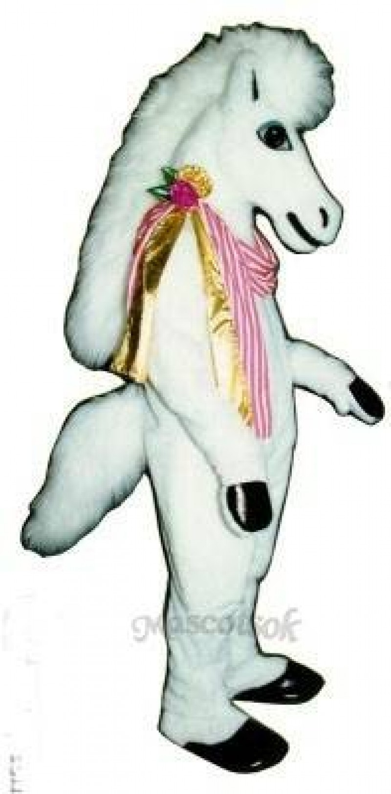 Carousel Horse with Neck Ribbon Mascot Costume