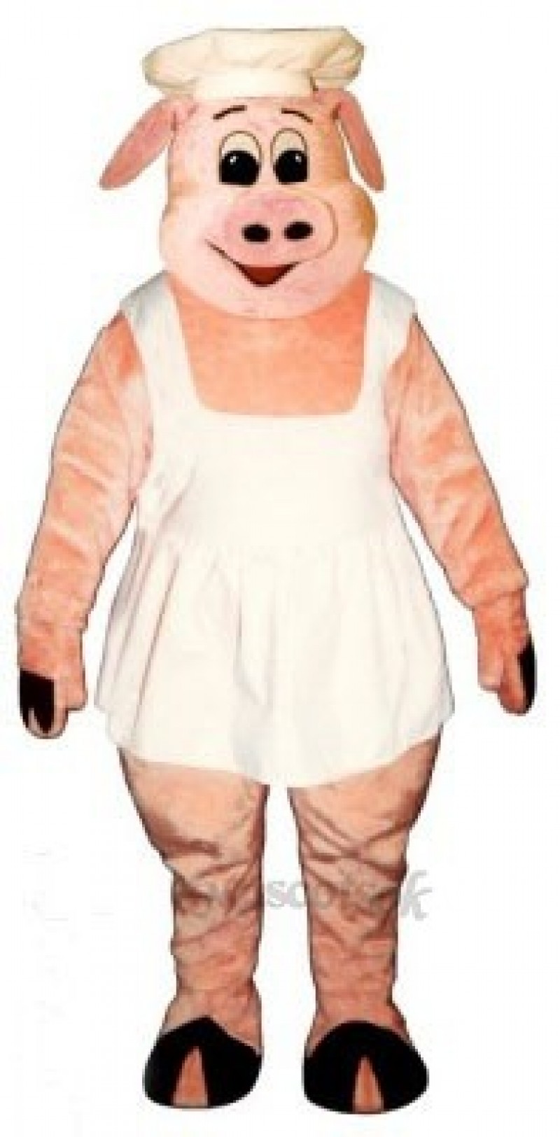 Chef Oink Pig Hog with Apron & Hat Mascot Costume