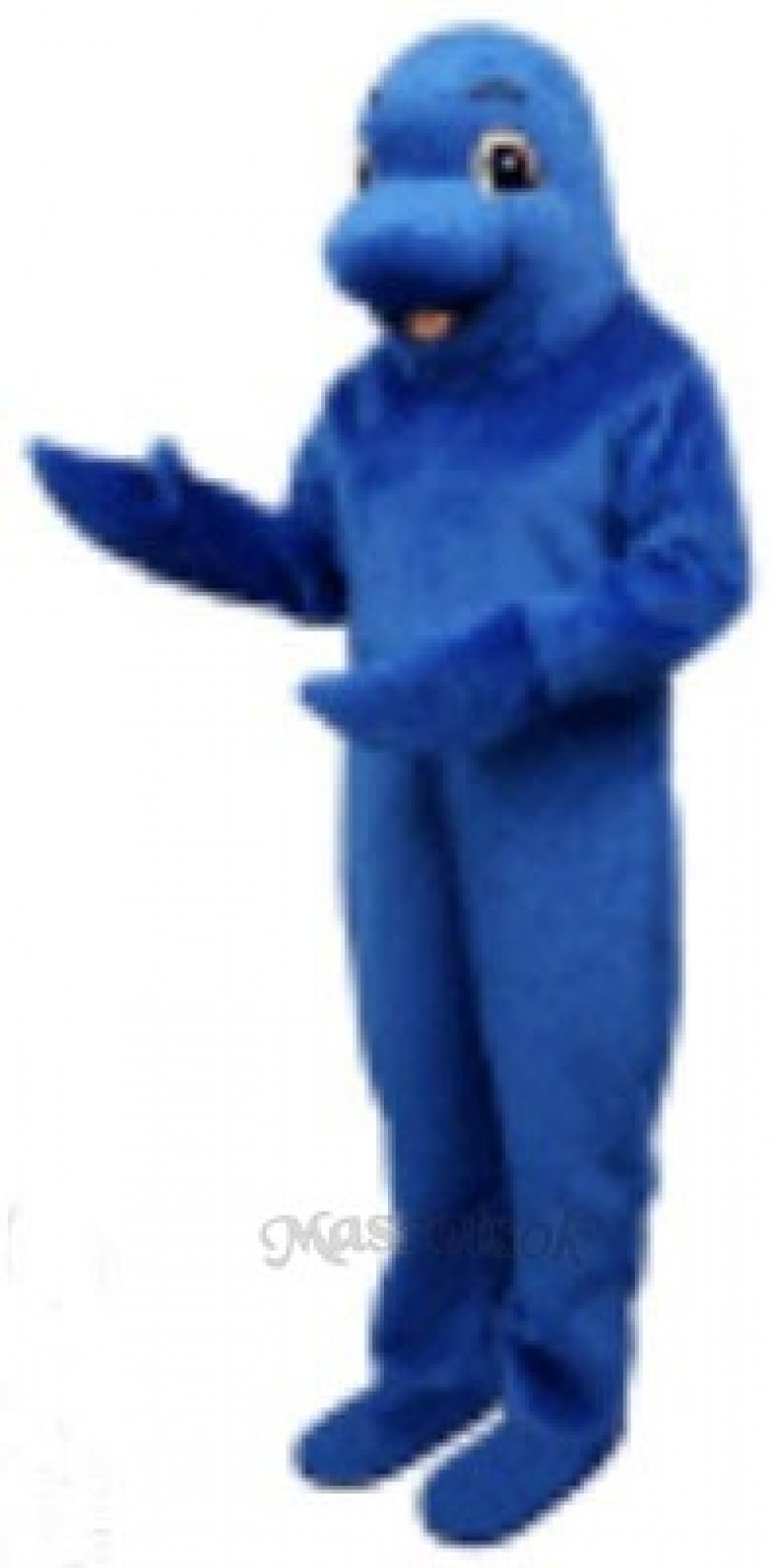 Cute Blue Fish Mascot Costume