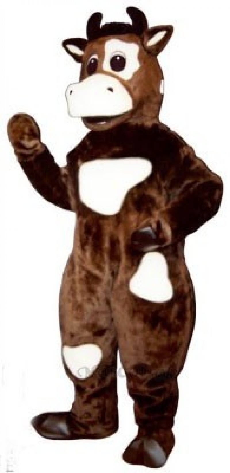 Brown Cow Mascot Costume