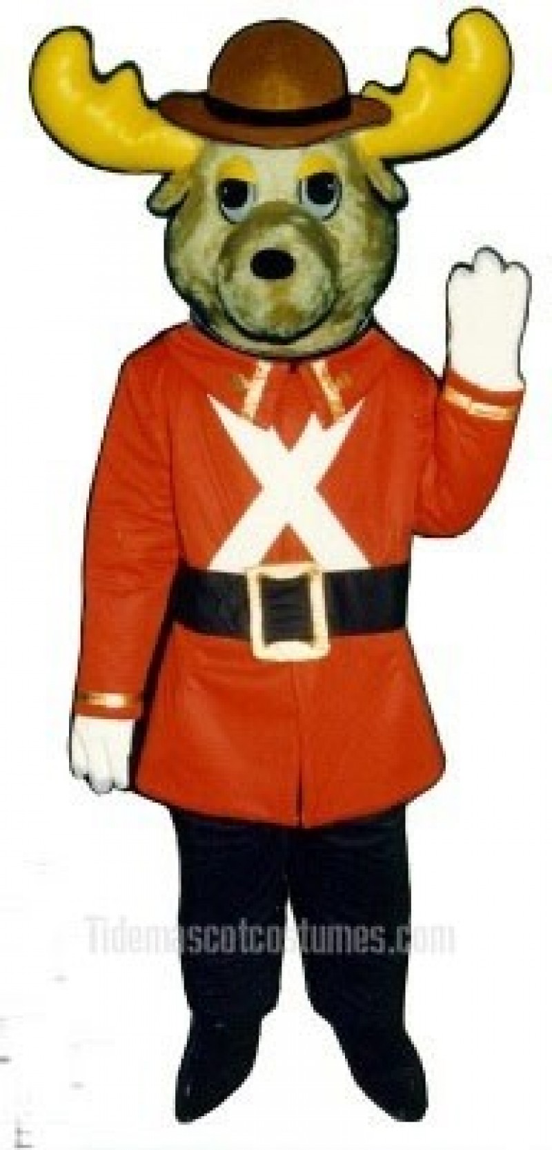 Cute Mountie Moose Mascot Costume
