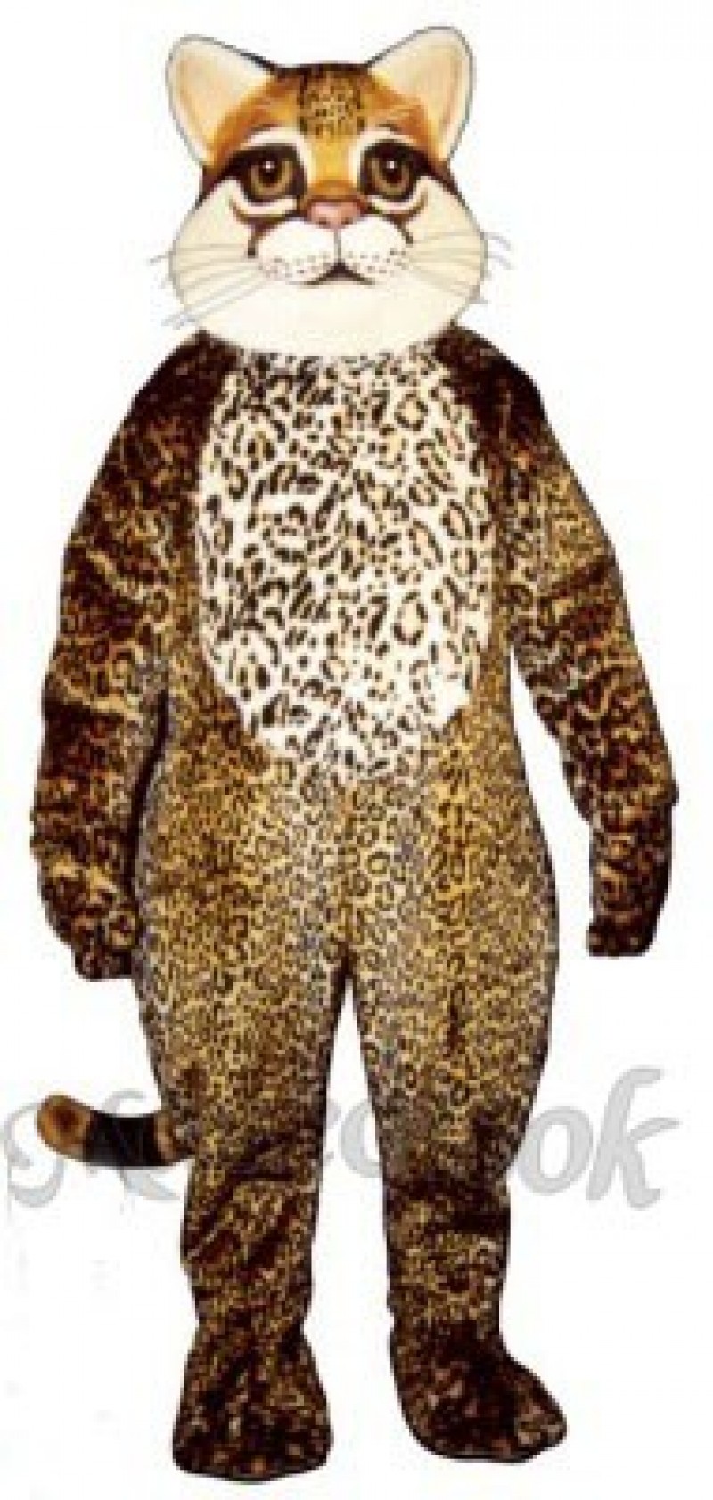 Cute Ocelot Cat Mascot Costume