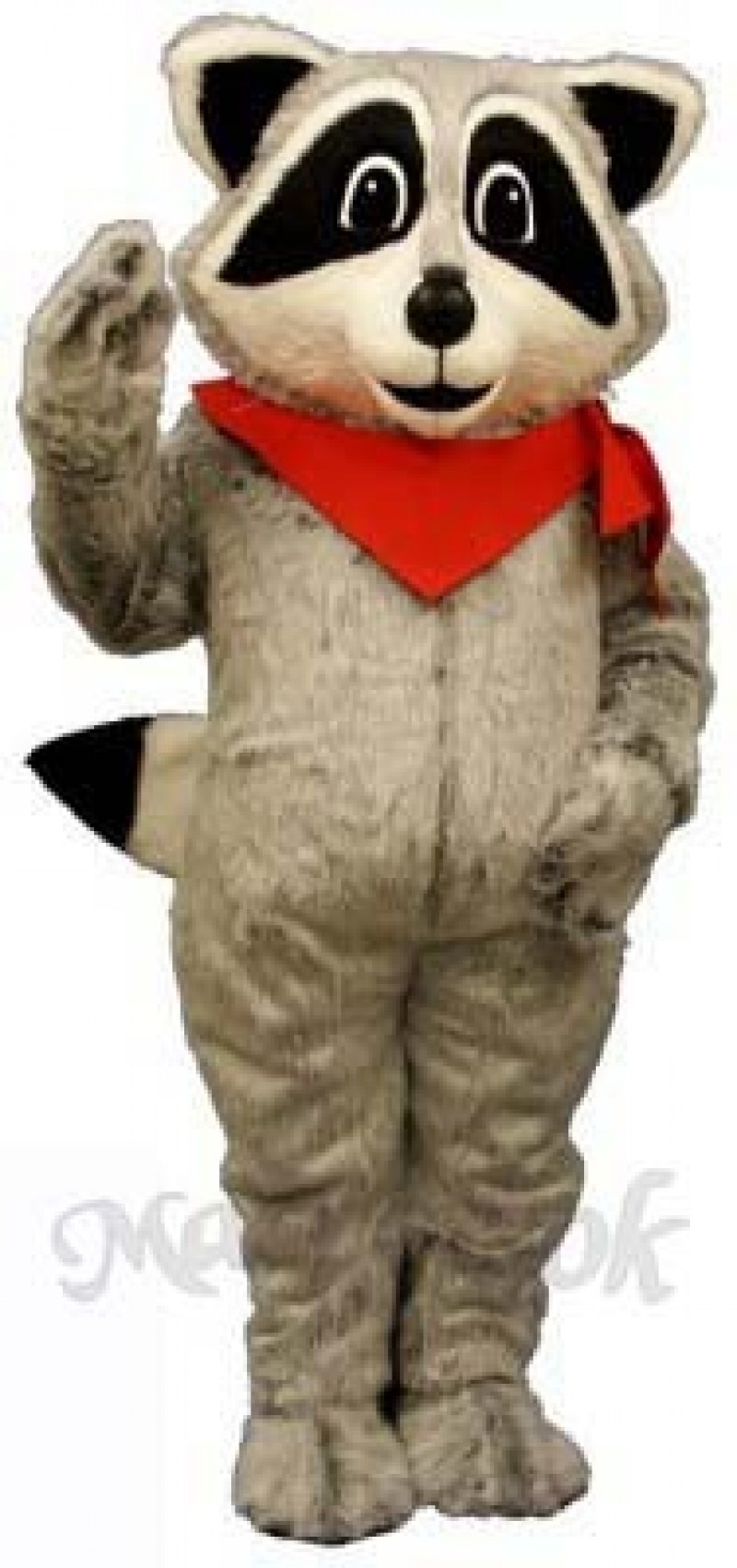 Raccoon with Neckerchief Mascot Costume