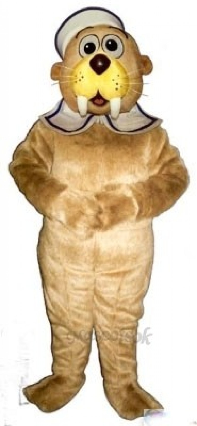 Cute Baby Walrus with Hat & Collar Mascot Costume