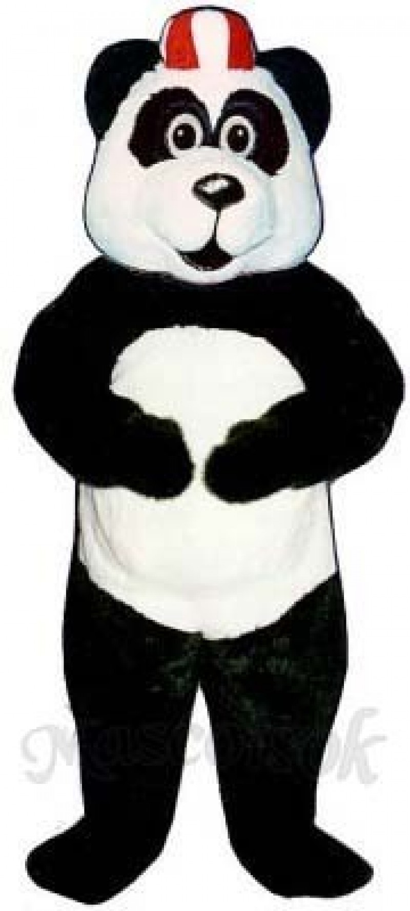 Peter Panda with Hat Mascot Costume