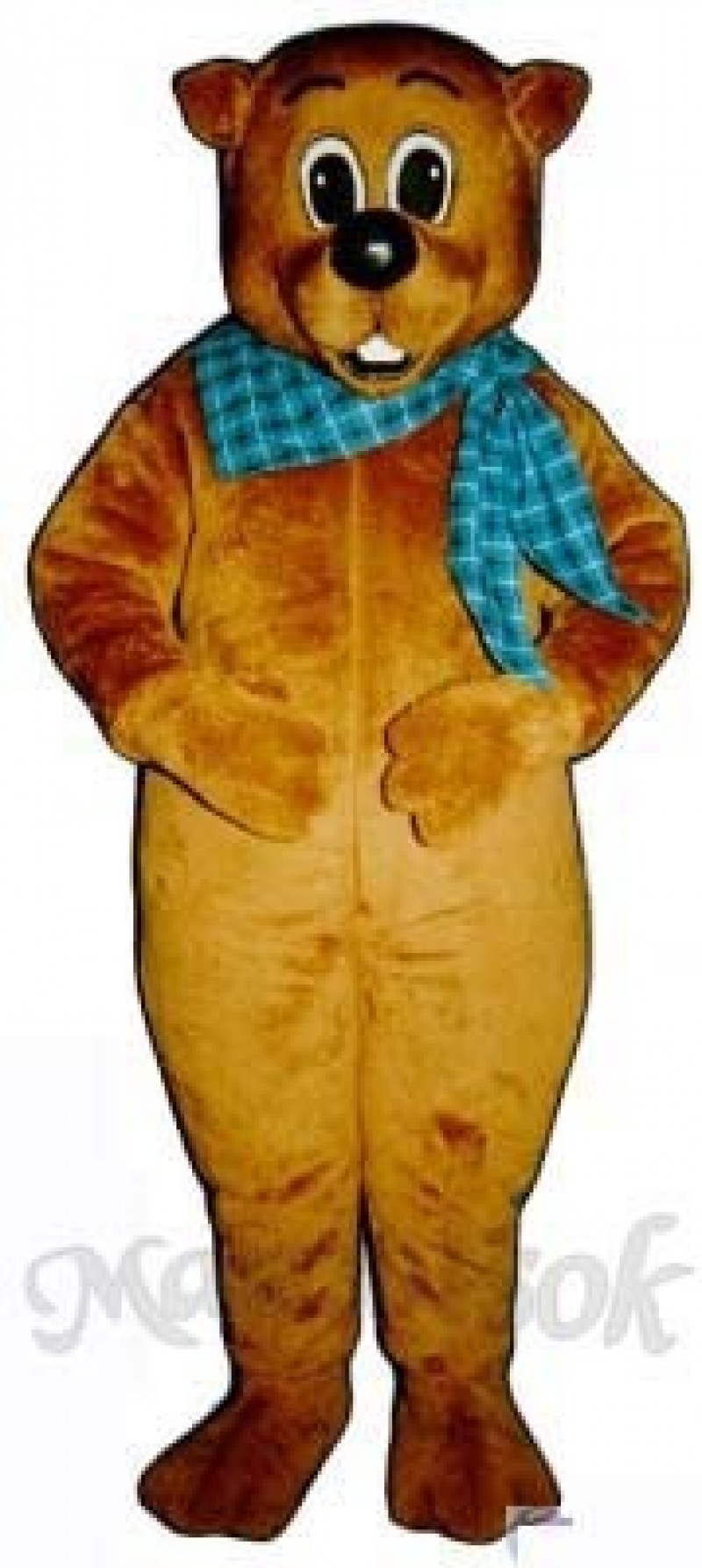 Chuckie Woodchuck with Neckerchief Mascot Costume