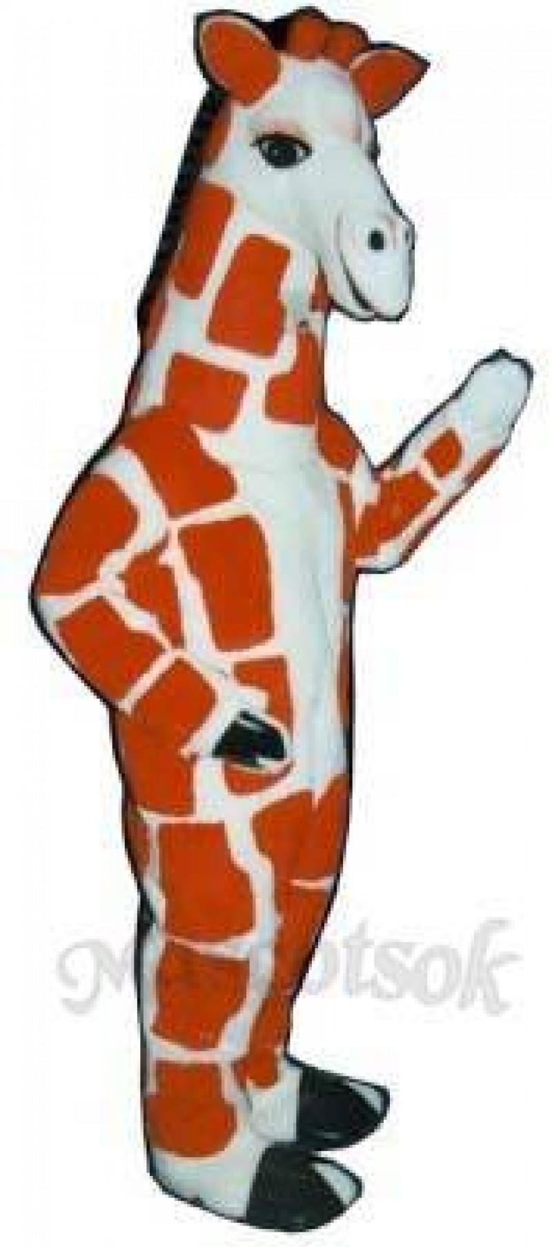 Red Giraffe Mascot Costume