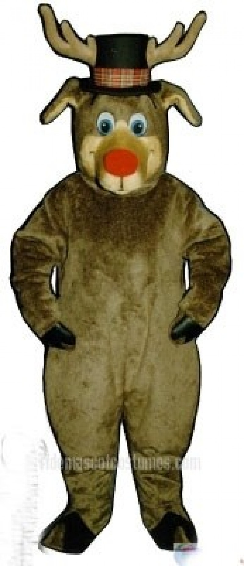 Cute Roscoe Deer with Hat Christmas Mascot Costume