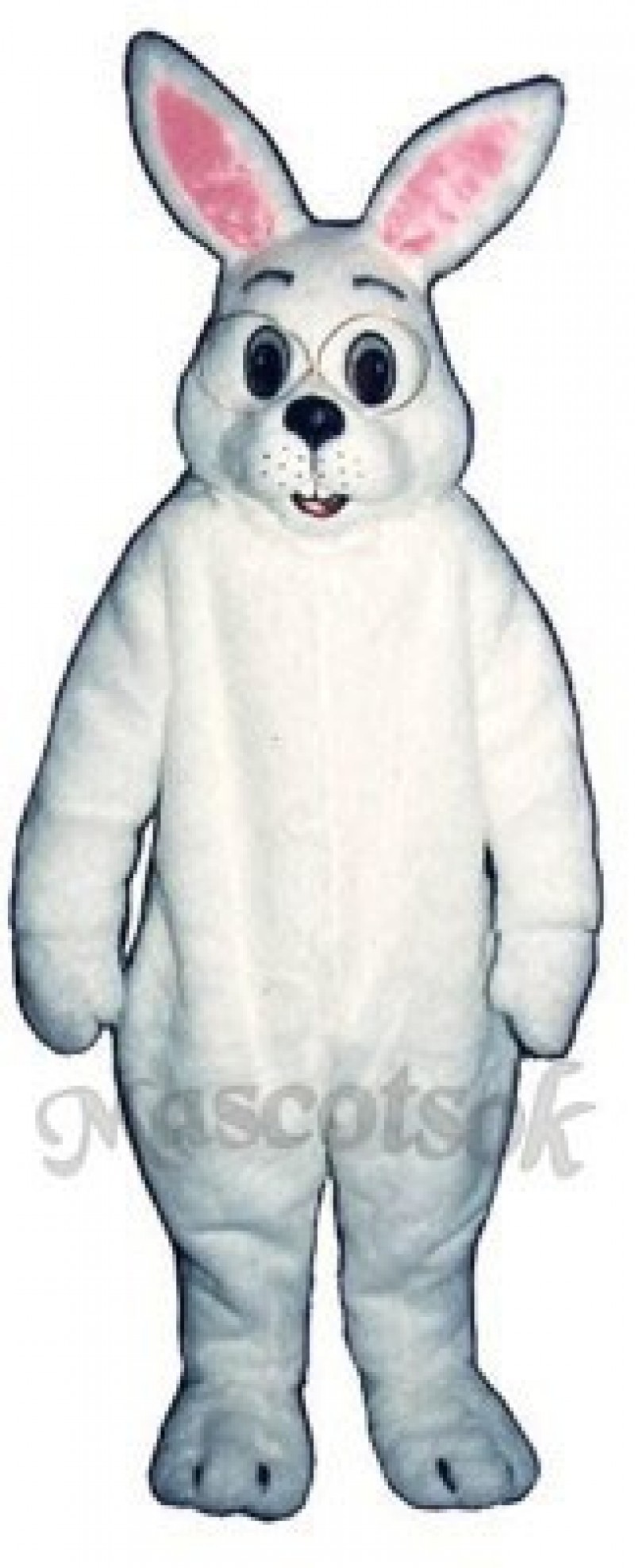 Cute Easter Bunny Rabbit with Glasses Mascot Costume