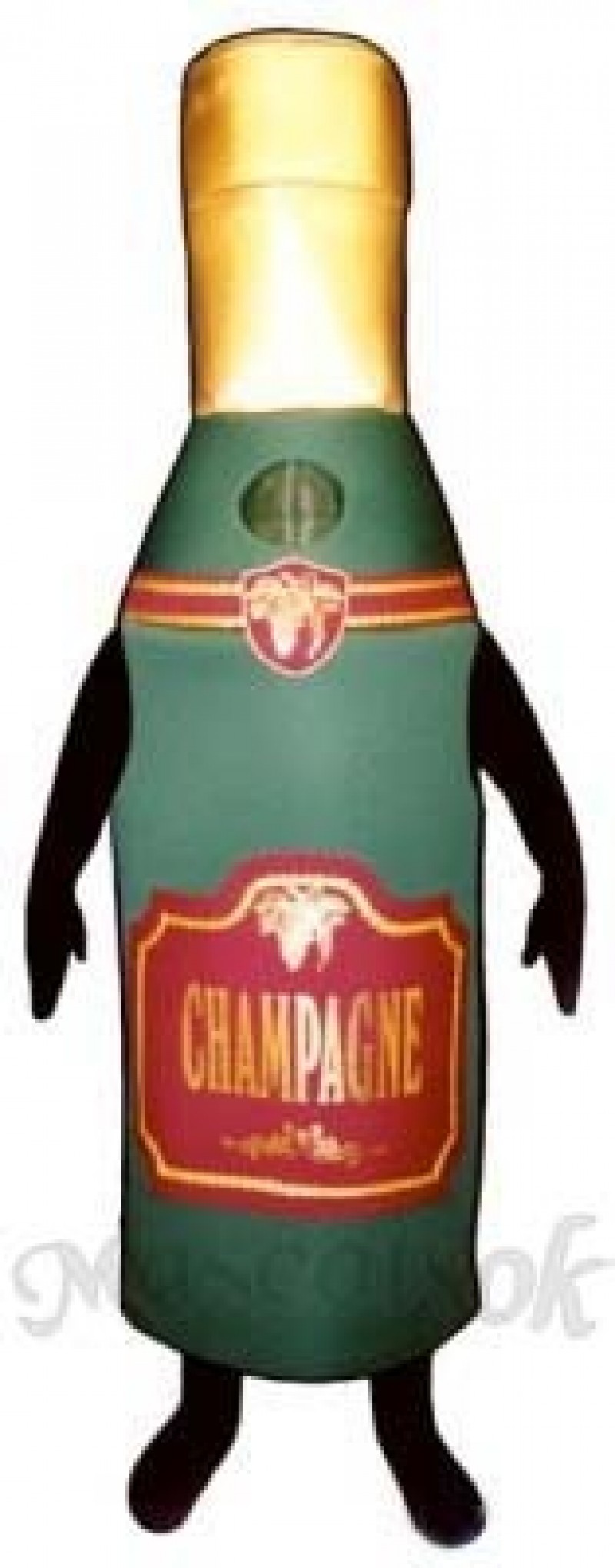 Champagne Bottle Mascot Costume