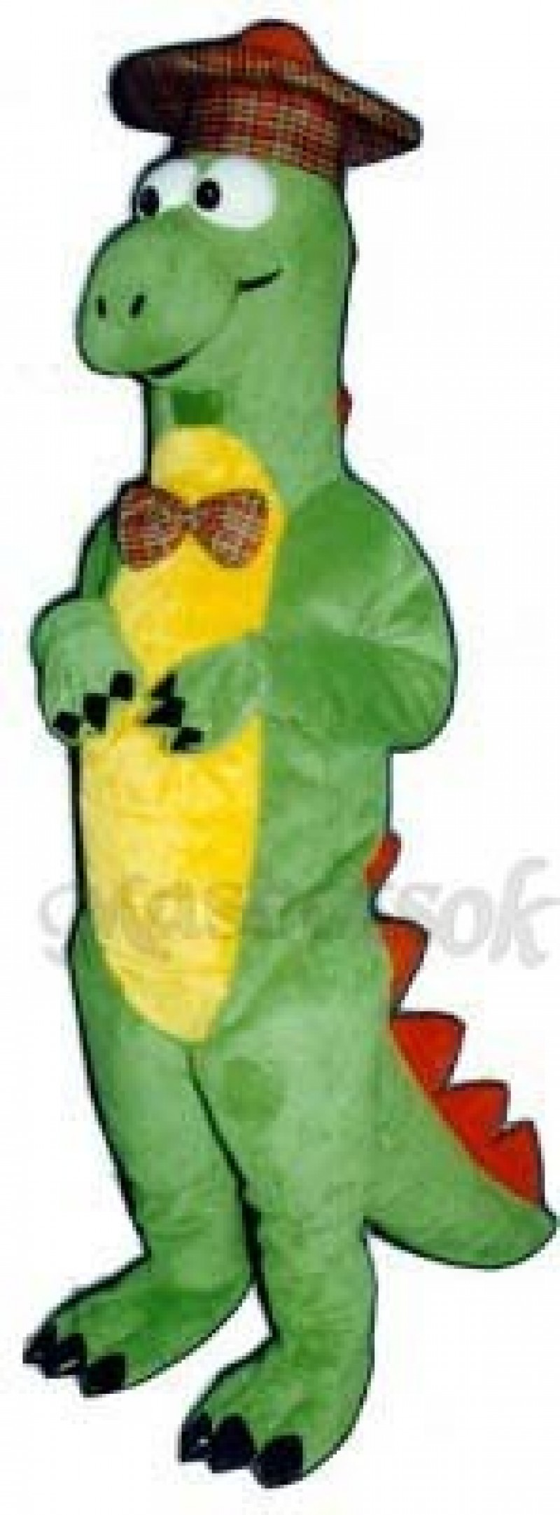 Nessie Dinosaur with Hat Mascot Costume