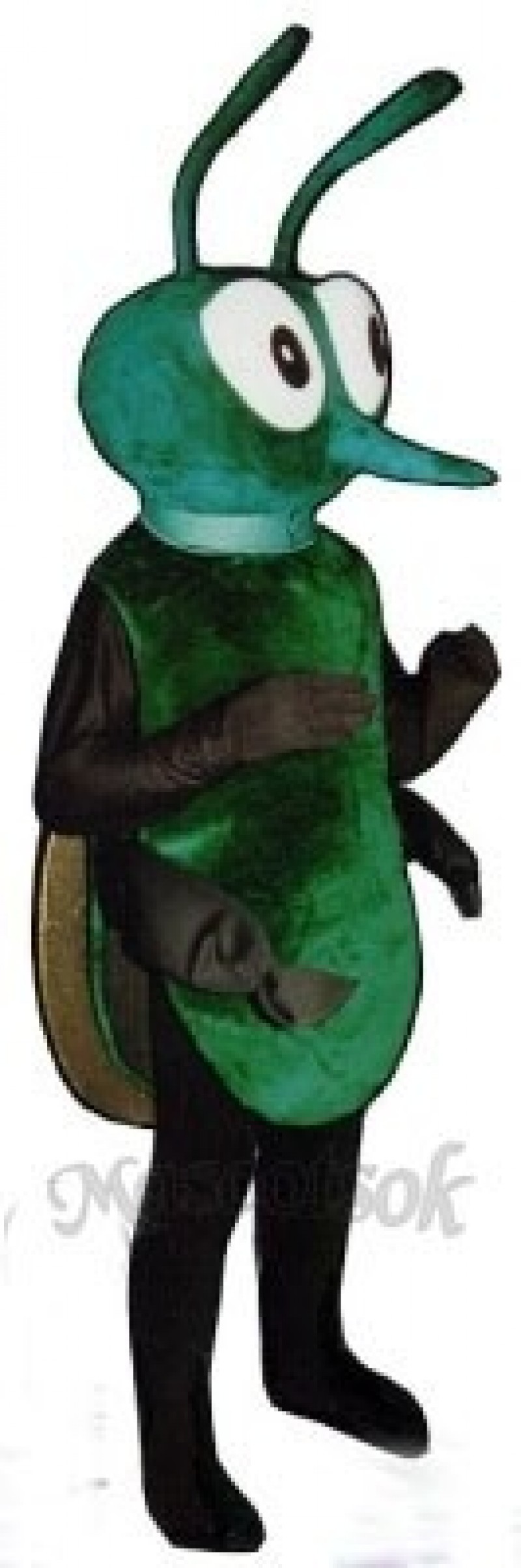 Greenie Hornet Bee Mascot Costume