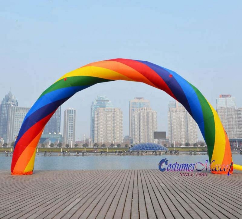 Brand New Discount 20ft*10ft D=6M/20ft inflatable Rainbow arch Advertising 