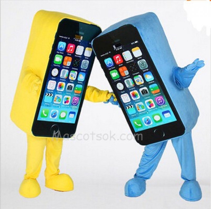 Cell Phone Apple iPhone Mascot Costume Fancy Dress Outfit