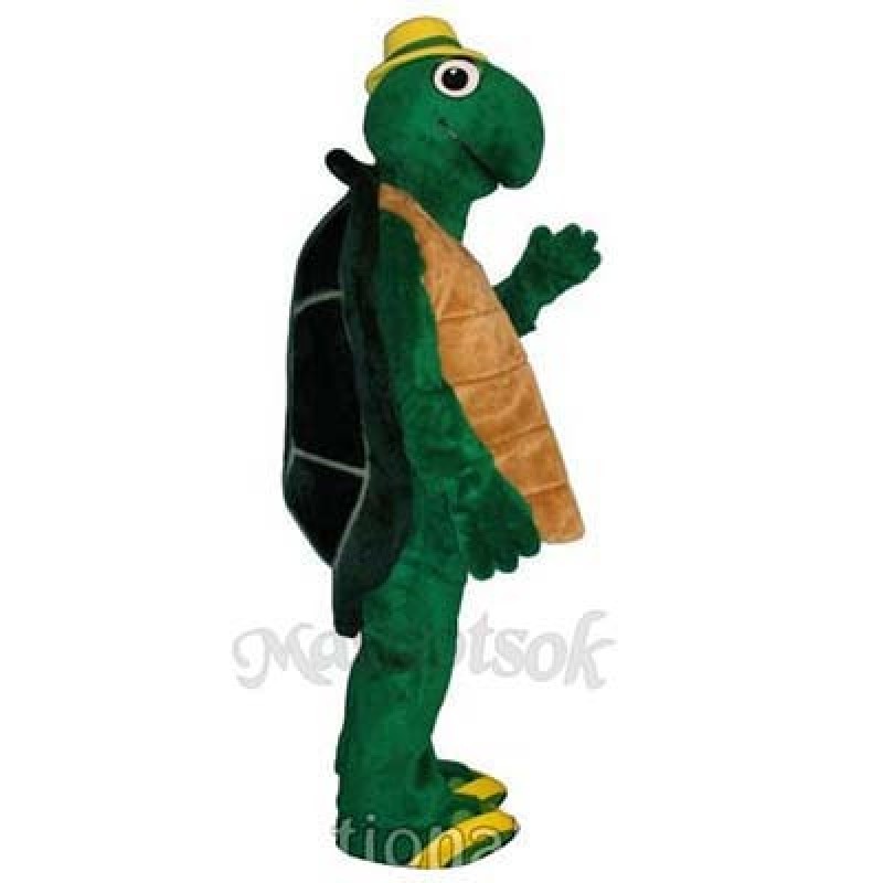 Wilbur Turtle with Hat Mascot Costume