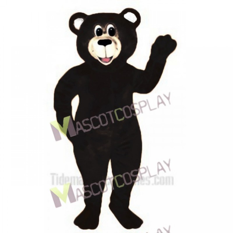 Black Lucky Bear Mascot Costume