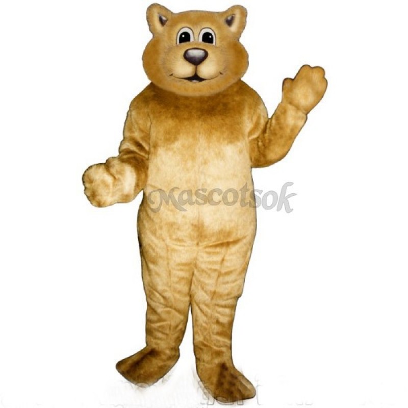 Cute Baby Bobcat Cat Mascot Costume