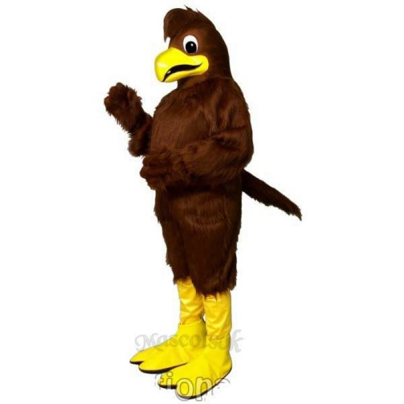 Cute Crested Hawk Mascot Costume