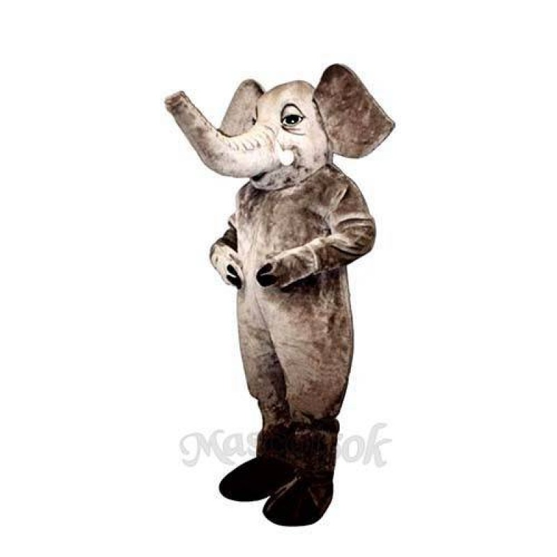 Tusked Elephant Mascot Costume