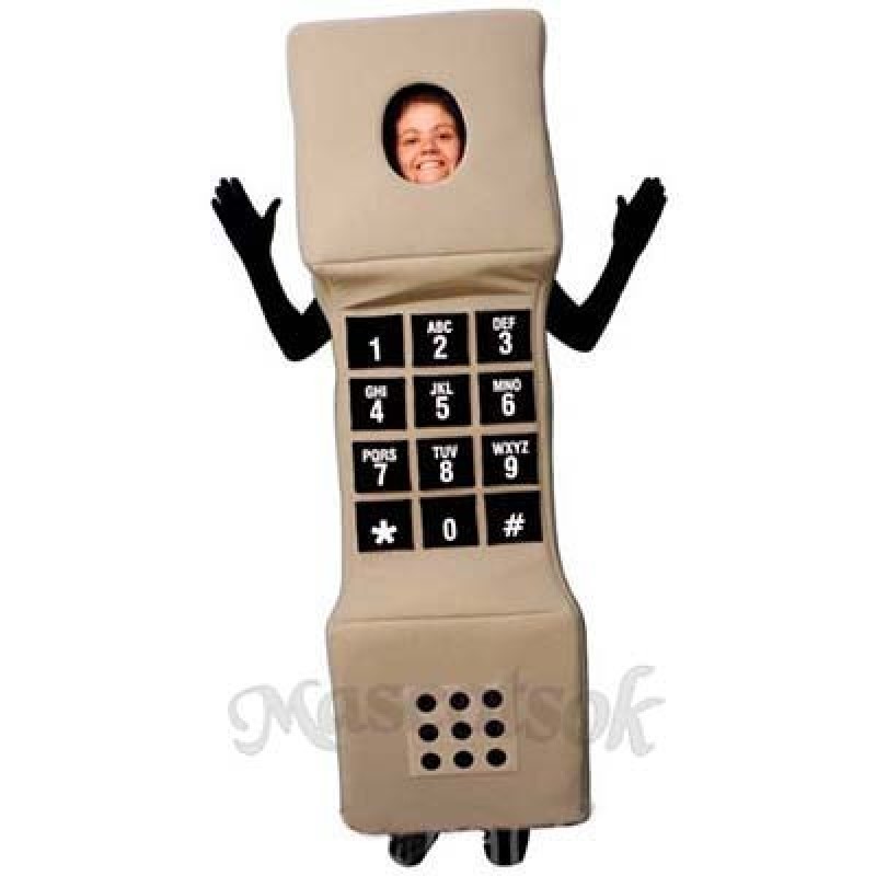 Open Face Phone Mascot Costume